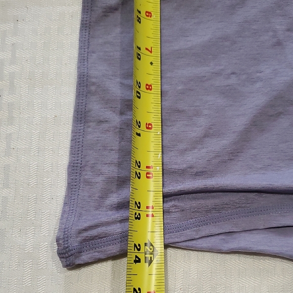 Zella Purple Long Sleeve Fitted athletic top - Picture 7 of 9